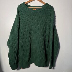 LEGO x Target Green Bobble Popcorn Knit Crewneck Sweater XXL Textured Oversized